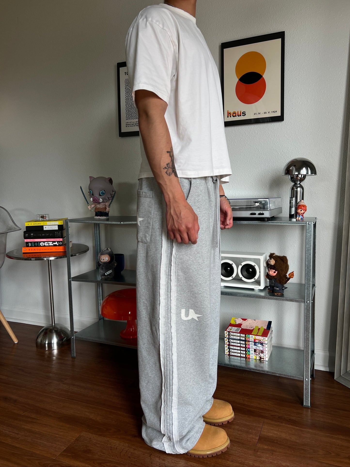 U-Star Striped Baggy Sweats