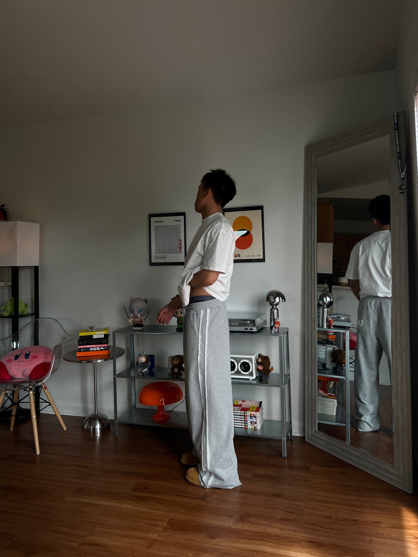 U-Star Striped Baggy Sweats